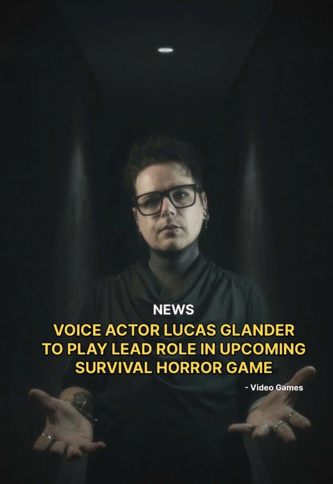 LUCAS GLANDER HEADSHOT 2026 voice actor perfromance capture