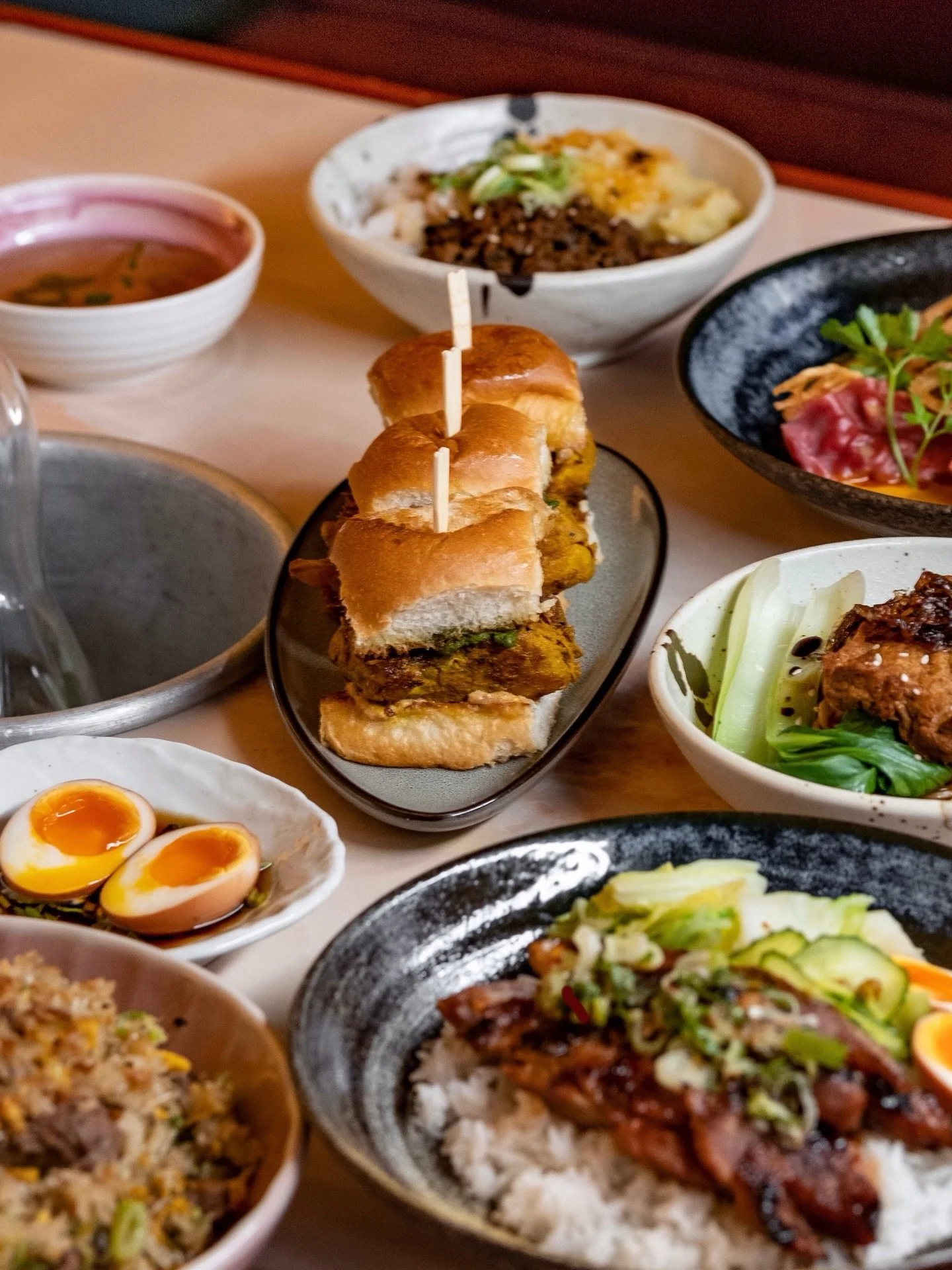 When the sky changes its mood, we stay the same warm lights, good food, and quiet comfort waiting at the table.🥢

Today we&rsquo;re open 5PM till late!🍸