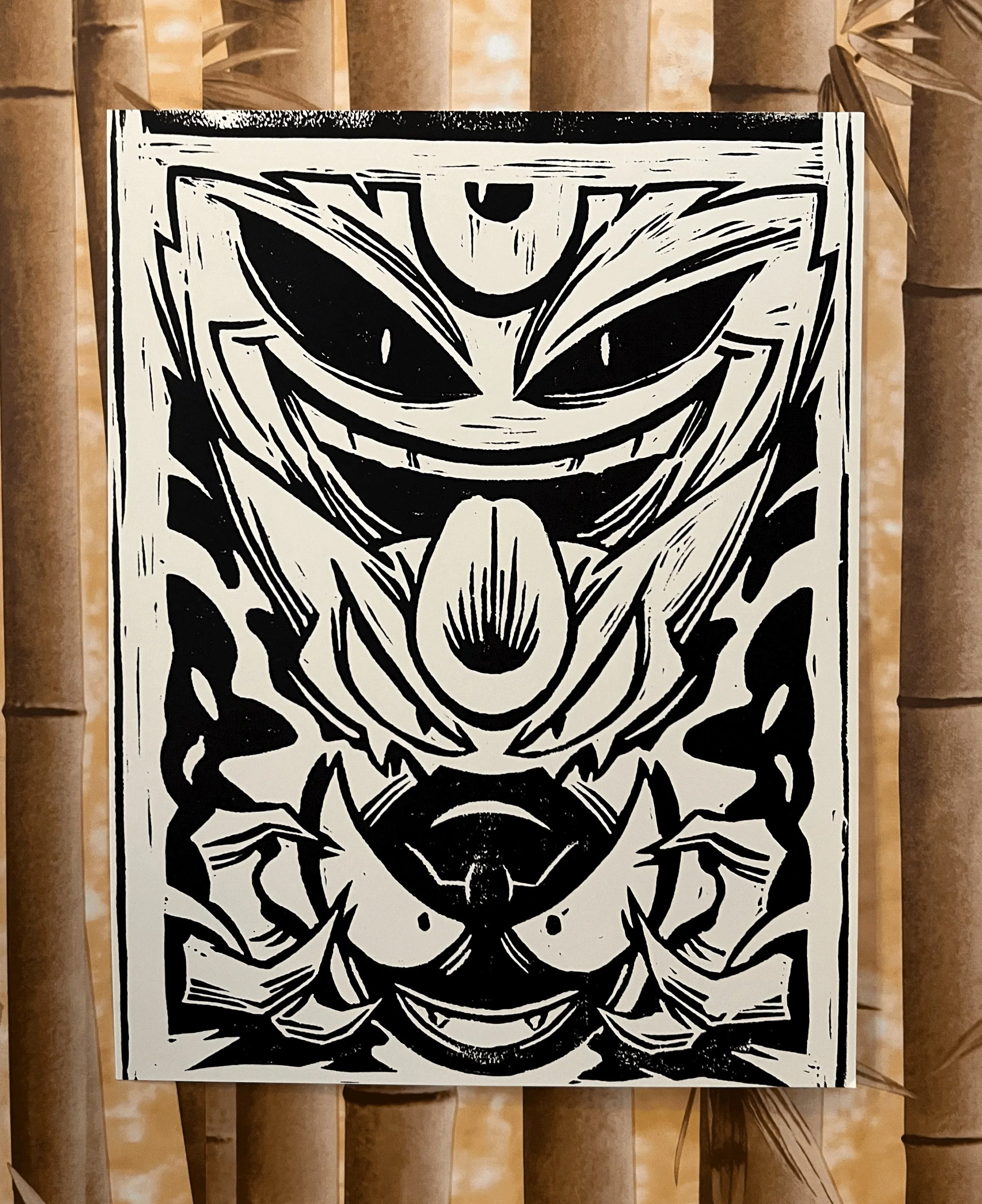 Gengar Evolution Block Print
