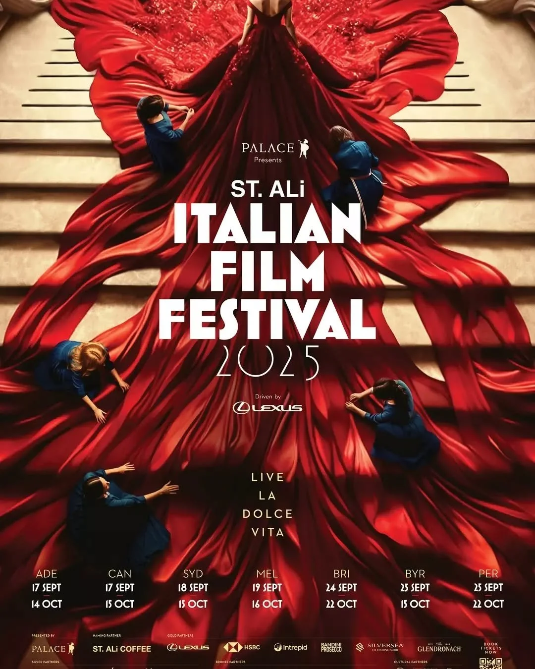 Fremantle lights up with the ST. ALi Italian Film Festival, a celebration of Italy&rsquo;s finest cinema!

Screenings roll at all @lunapalacecinemas venues including Luna on SX right here in Fremantle, turn your movie night into a true Italian escape