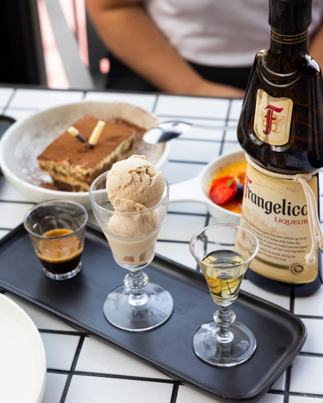 Affogato al caff&egrave; ☕ Classic or with Frangelico. Always a good idea!