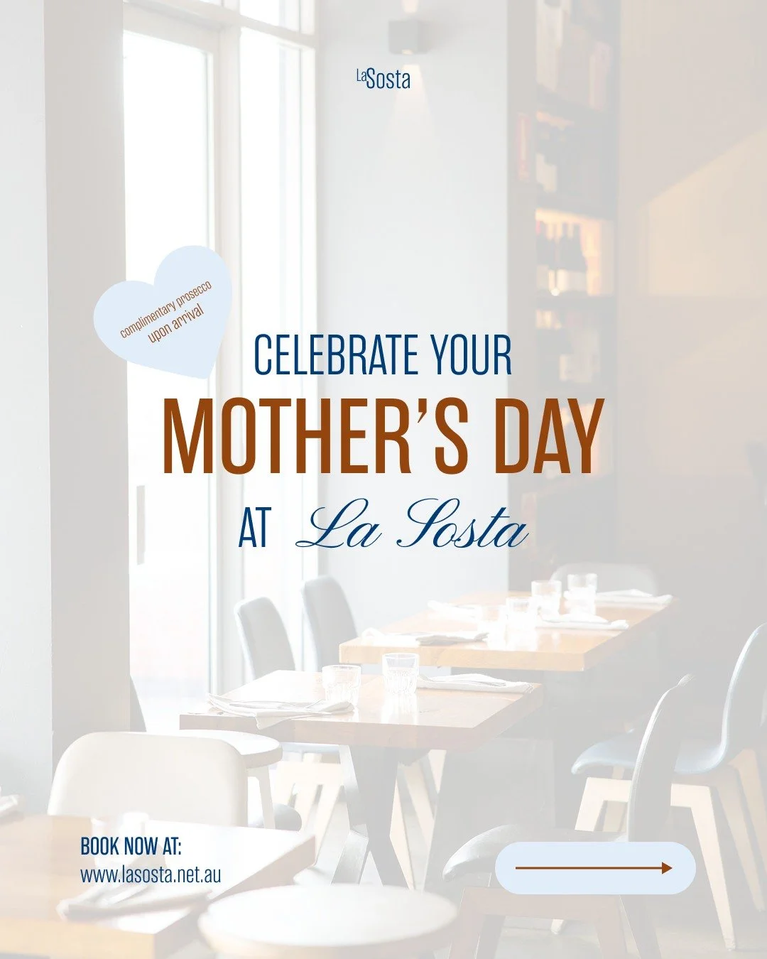 Mother&rsquo;s Day, done properly 💐

Join us at La Sosta with our special Mother&rsquo;s Day menu, plus complimentary prosecco for Mum on arrival 🍾

Bookings are filling fast. Reserve your table via the link in bio.