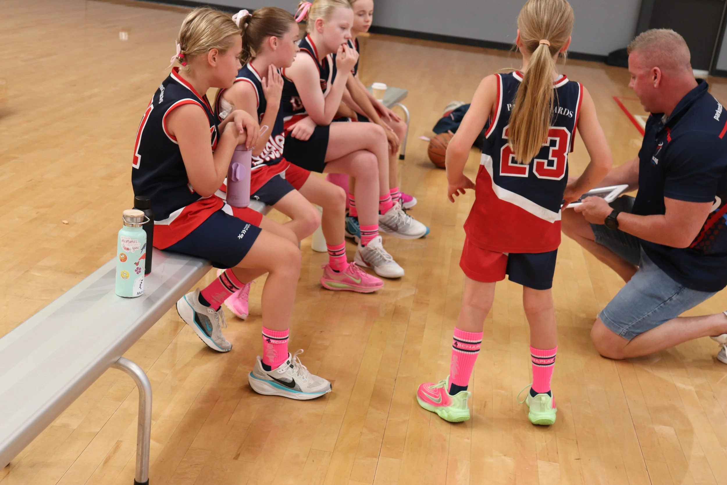 Coaching junior basketball players competing in EDJBA