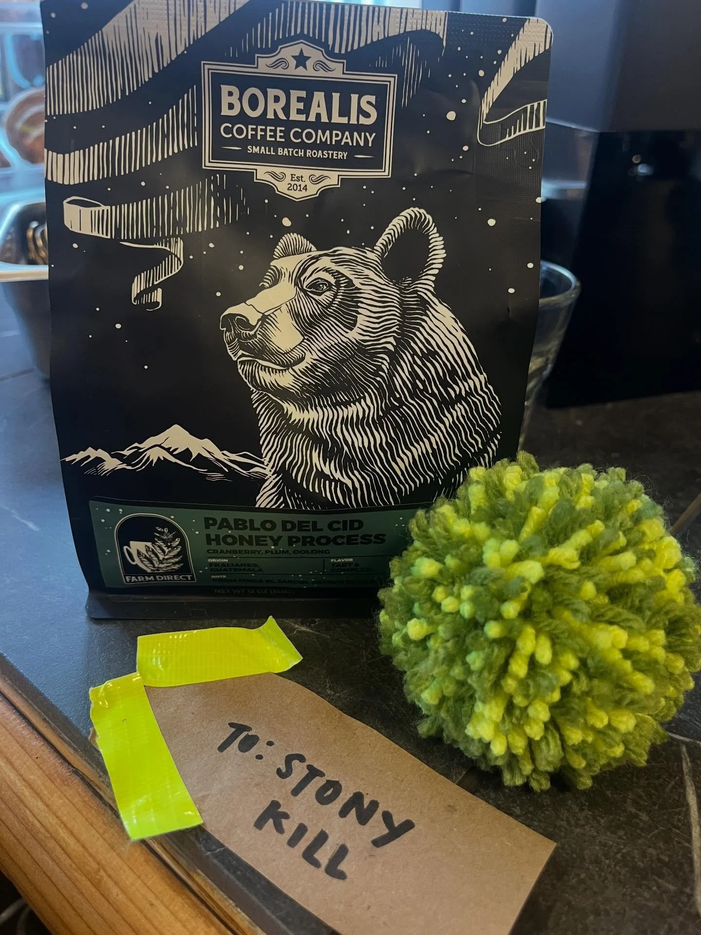 Awesome gift from @regarde__le__ciel ! Great coffee from @borealiscoffee &mdash; fruity, bold, deep, and vibrant.