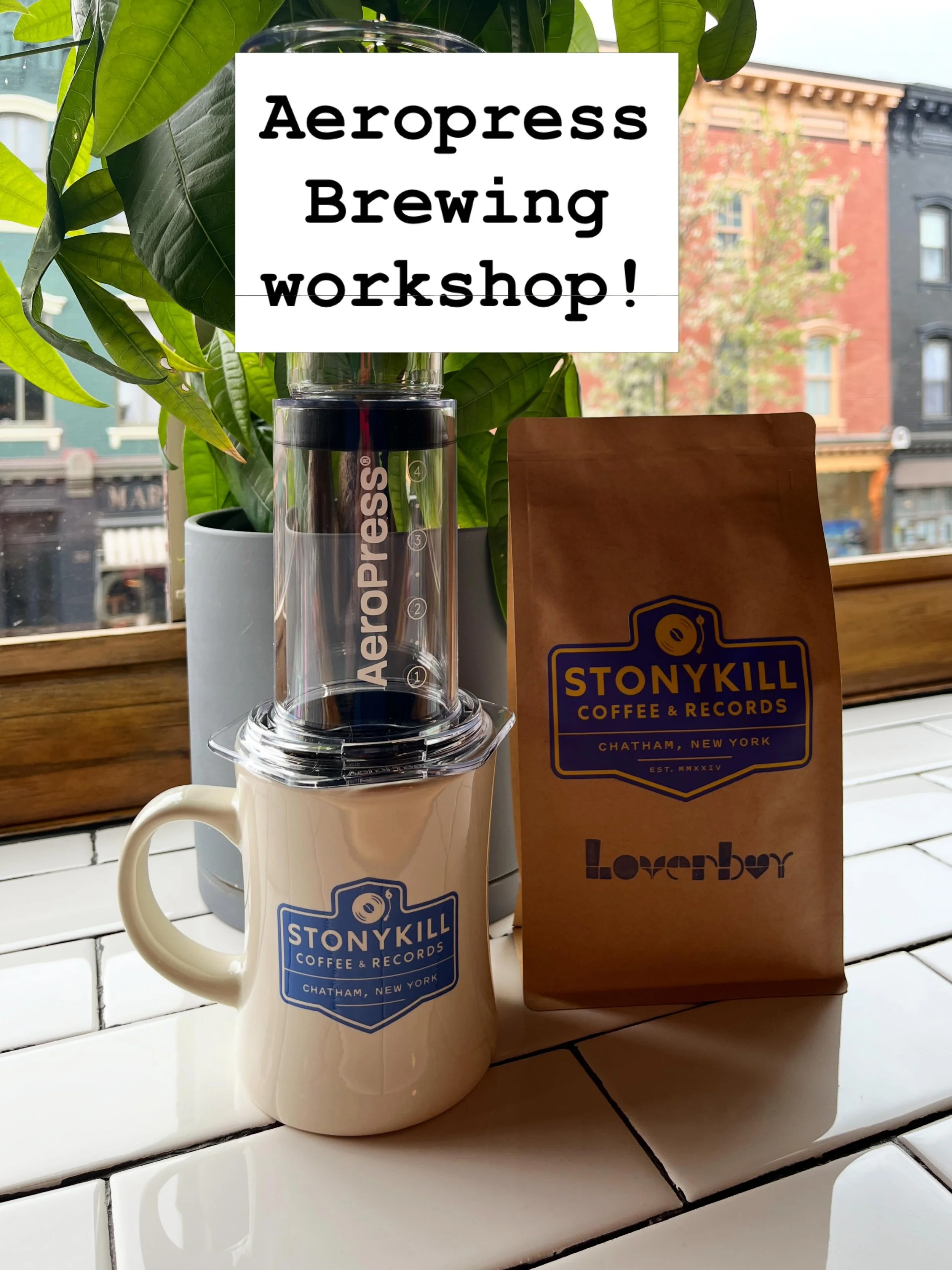 Tuesday, May 19 , 12:30-1:30pm
Learn how to make great Joe with your very own AeroPress. Participants get a brand new AeroPress clear, a bag of coffee of their choice, and a bunch of tips and tricks to make it all work together beautifully.
Sign up o