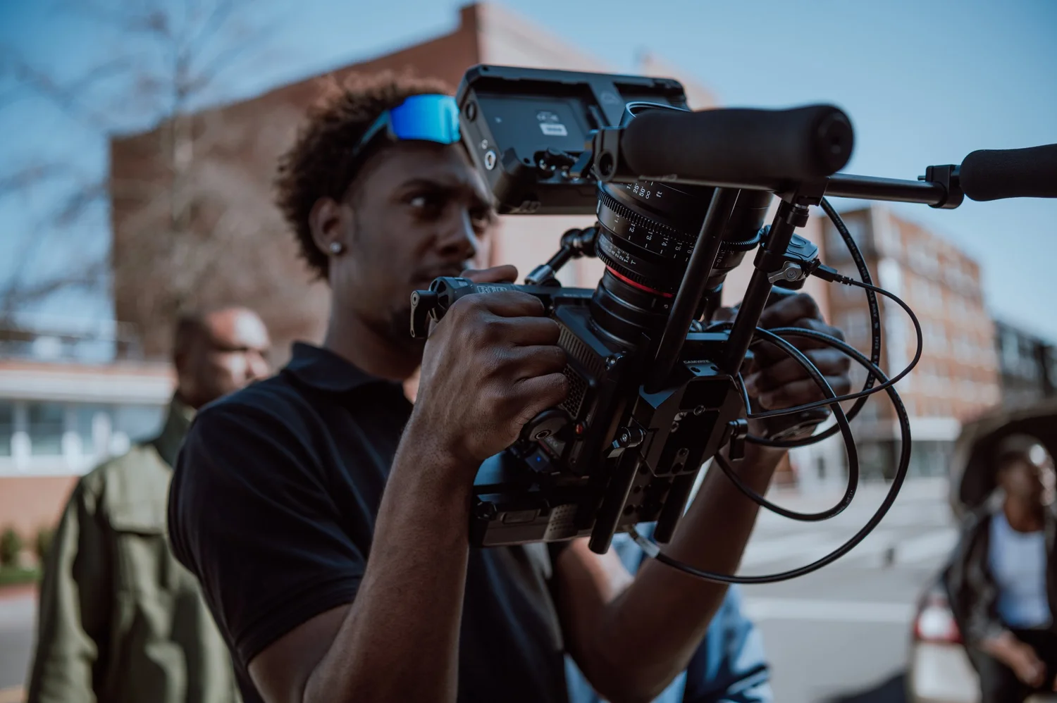 On set — production