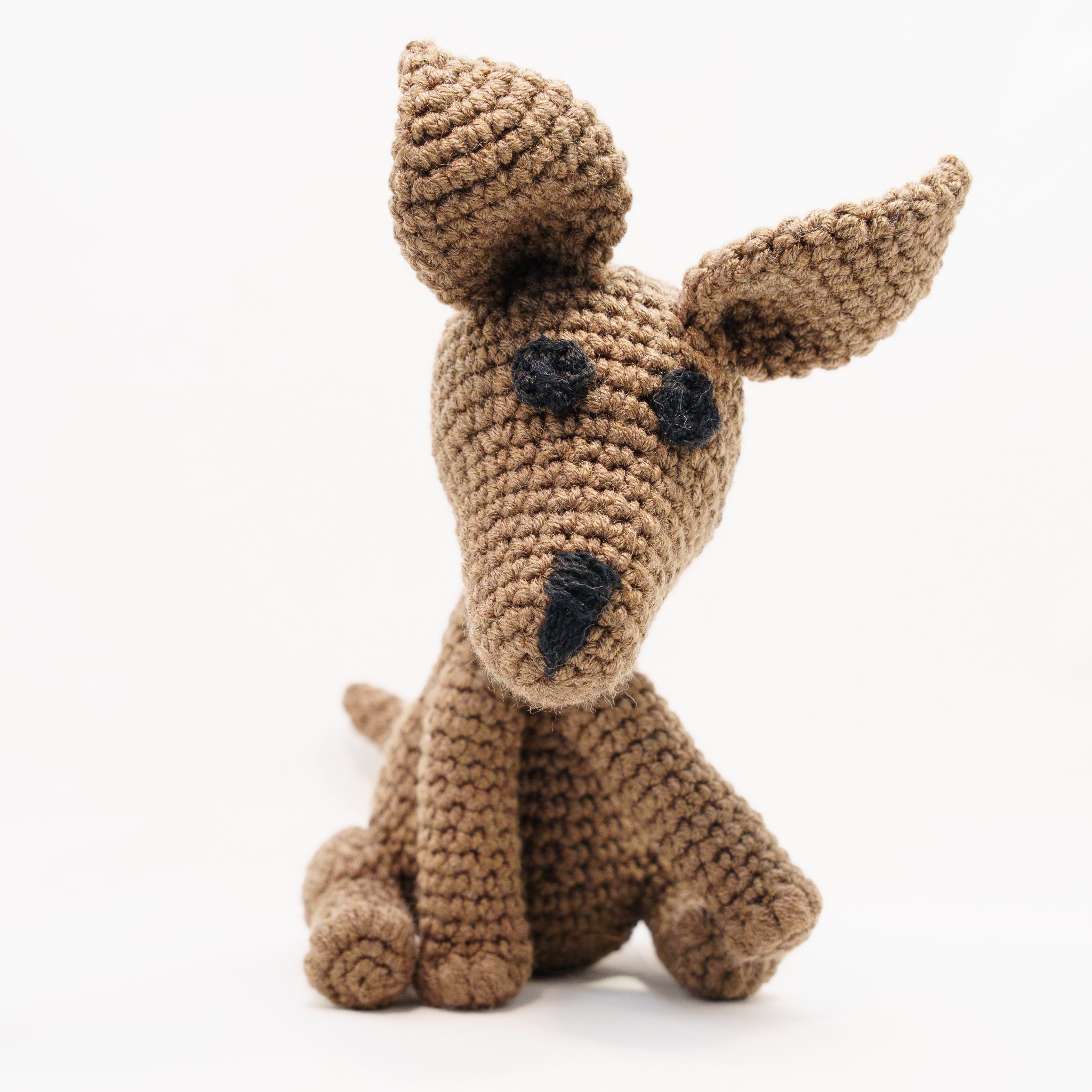 The Puppies - Greyhound, Whippet, Italian Greyhound Soft Toy, Stuffed Dog Doll, Handmade Crochet Plush Dog - Assorted Colours