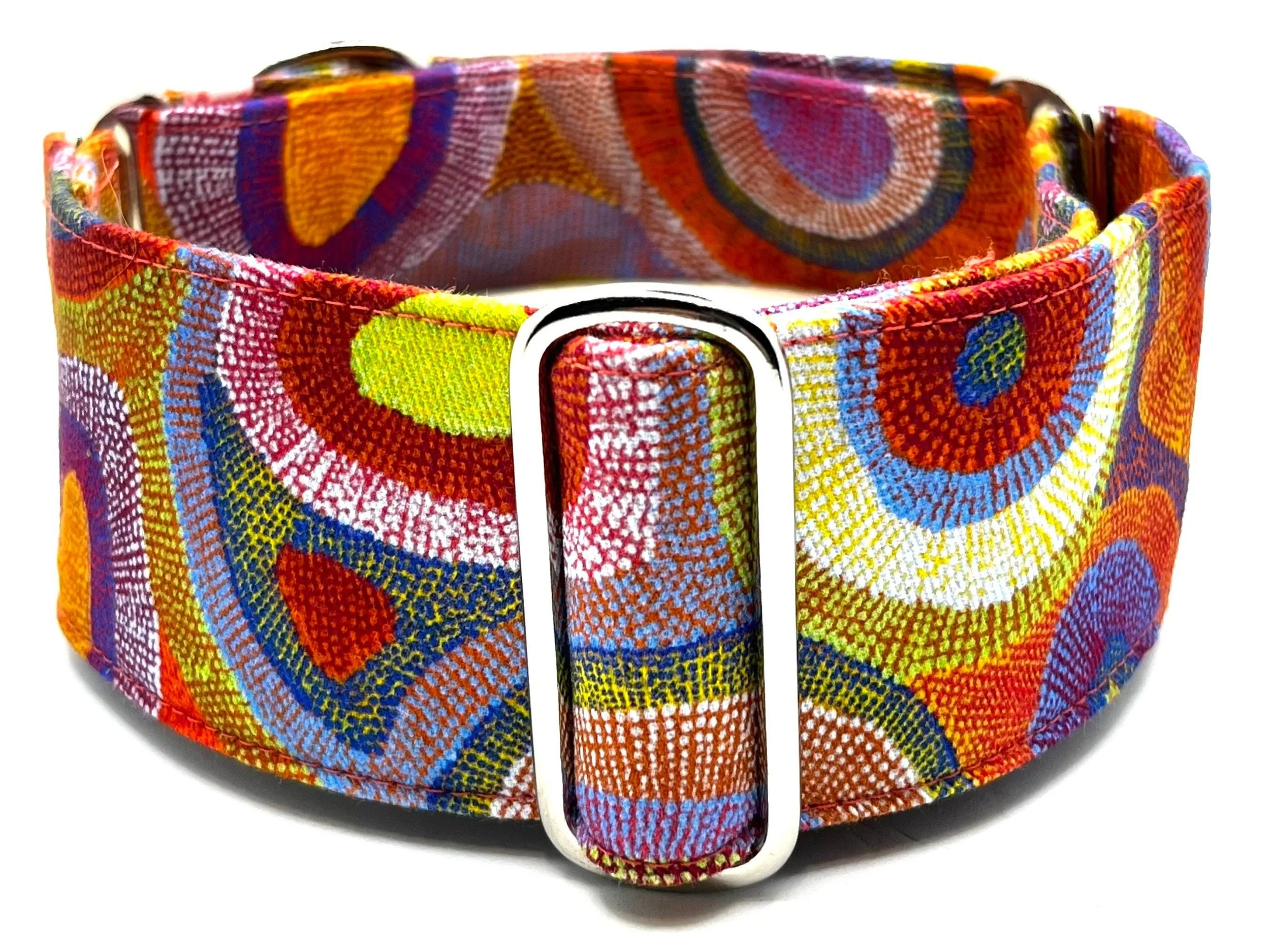 Ngapa Jukurrpa Puyurru (Water Dreaming Puyurru) -  Indigenous Aboriginal Martingale Collar,  Matching ID House Collar & Lead available as listed