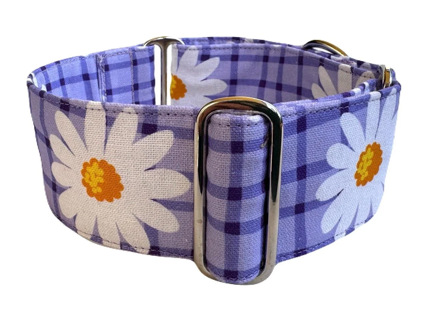 Daisy on Purple - The Daisy Collection , Martingale Dog Collar, matching House Collar & Lead Sets available as listed