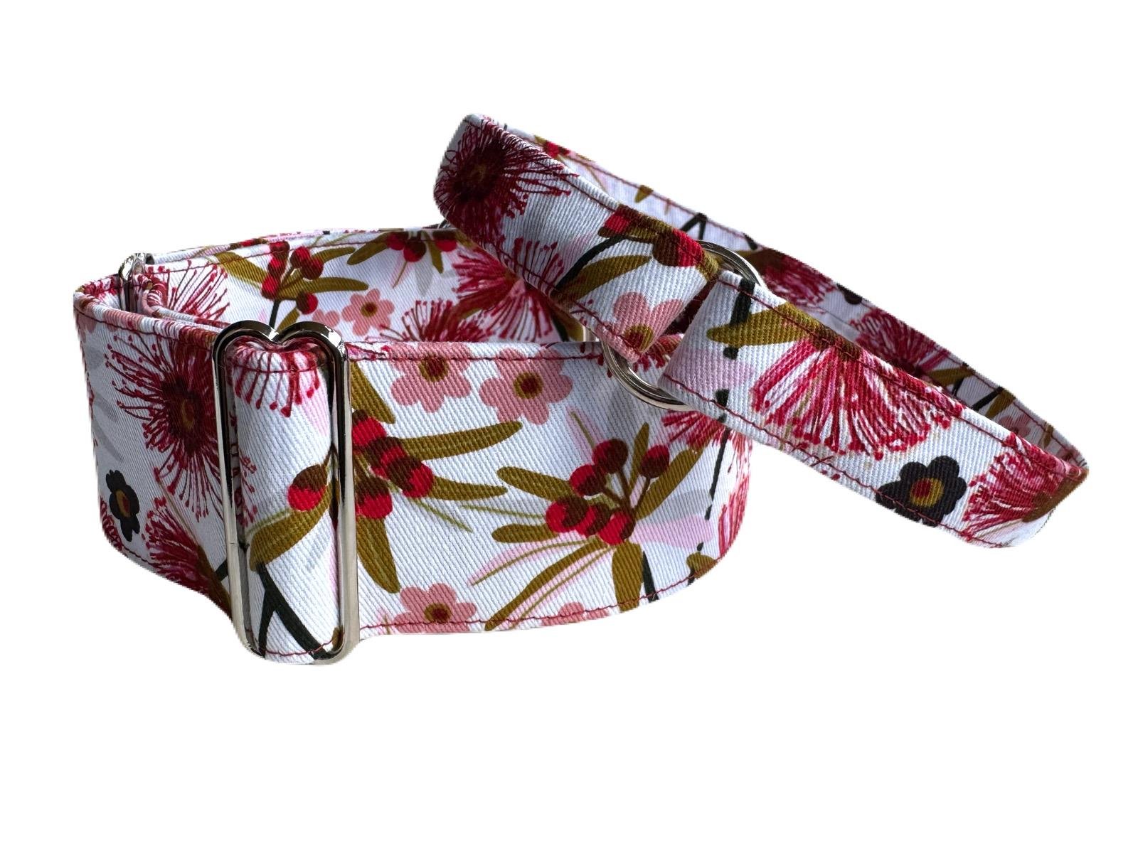 Red Gum - Jocelyn Proust Martingale Dog Collar, matching House Collar & Lead Sets available as listed