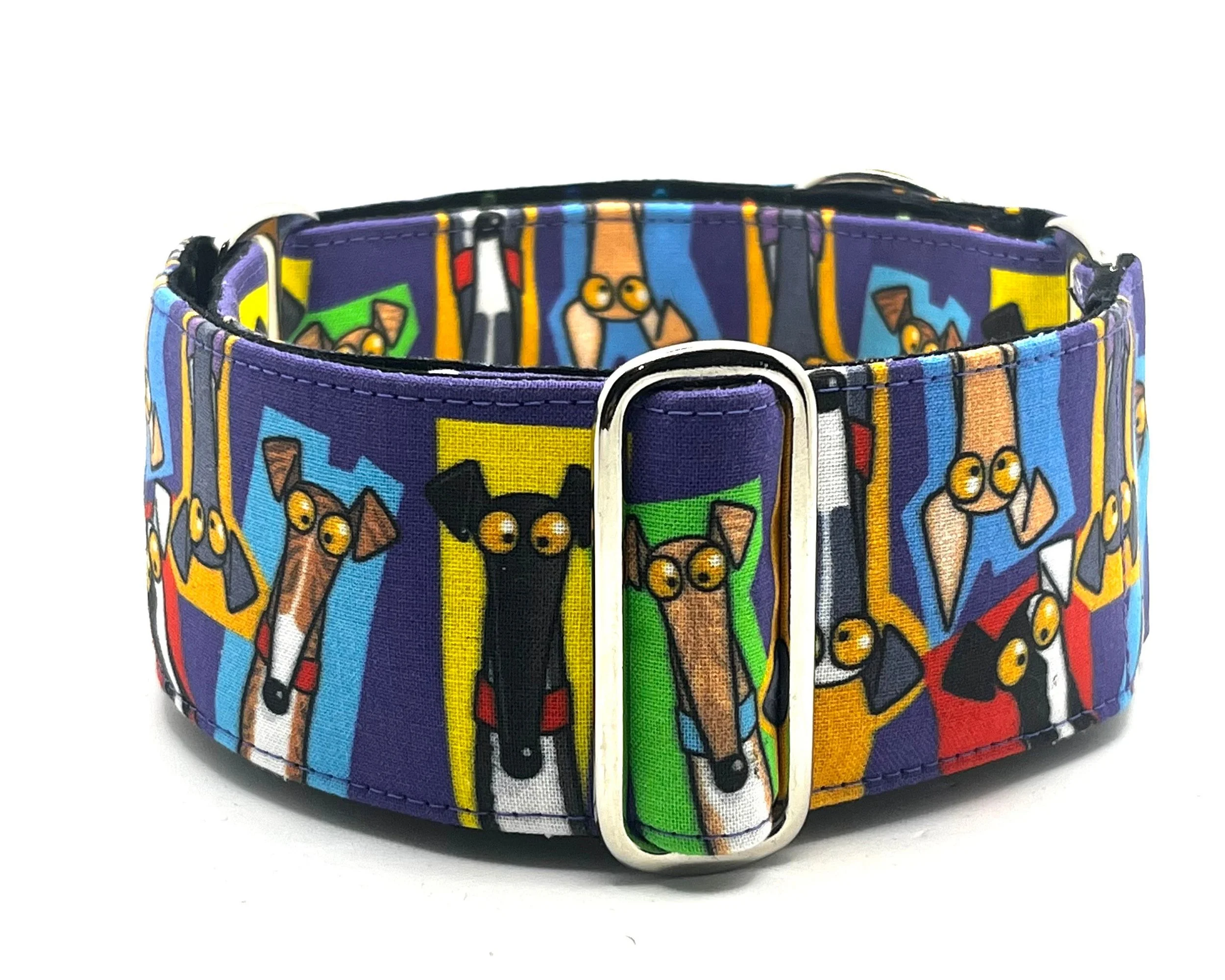 MultiHeads - Skipworth Martingale Dog Collar, Wide & Adjustable Greyhound Collar