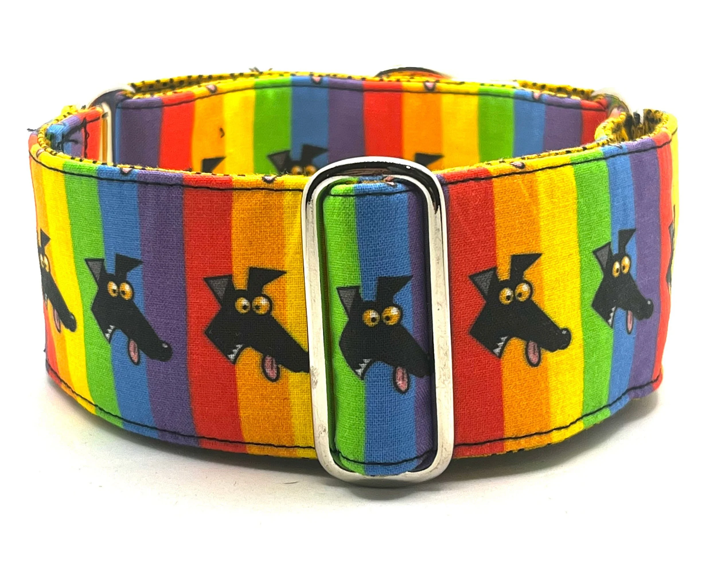 Rainbow Derps - Skipworth Martingale Dog Collar, Matching House Collar & Leads available as listed.