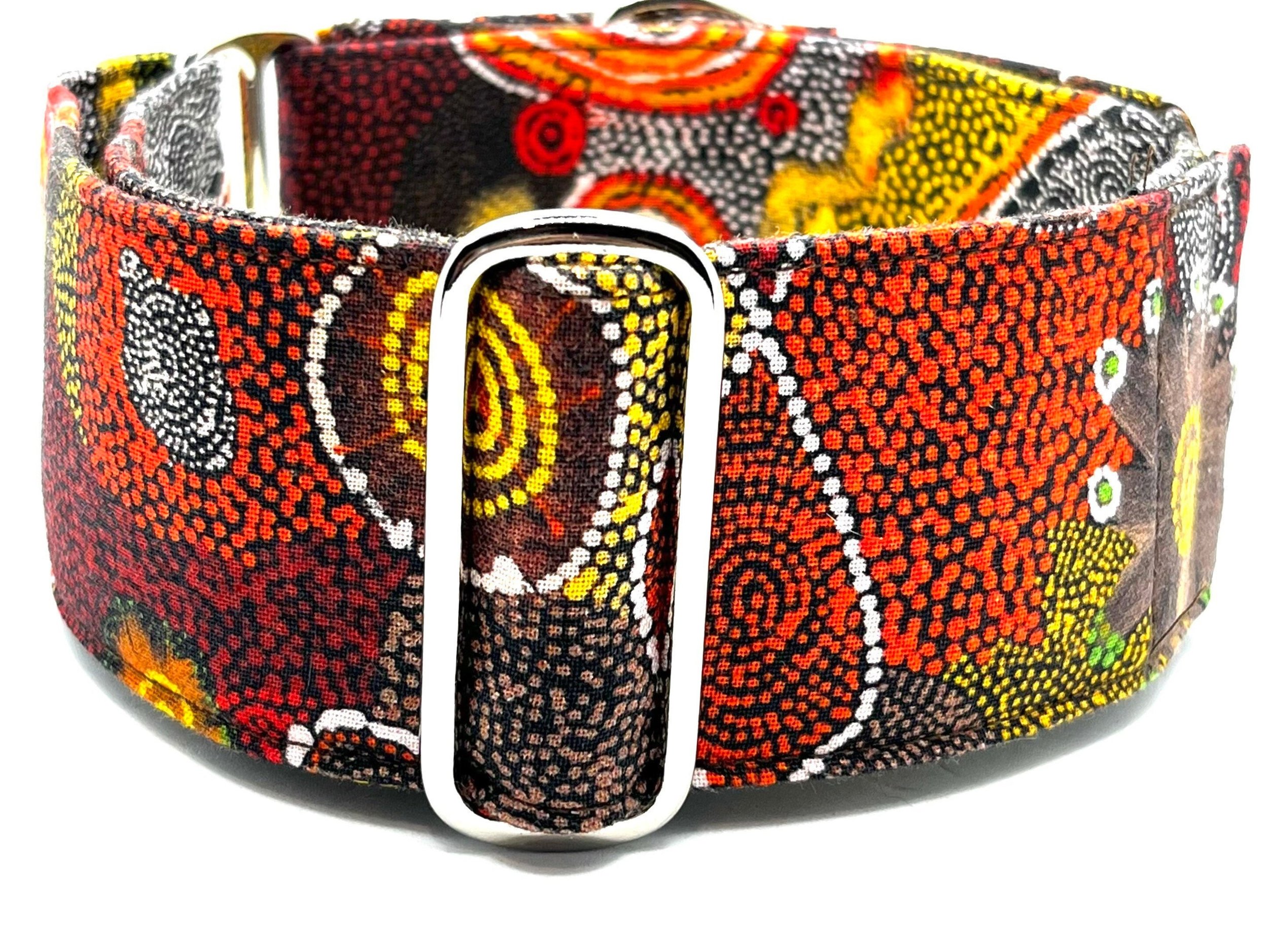 Water Dreaming Mikanji (Ngapa Jukurrpa Mikanji) Indigenous Aboriginal Martingale Collar,  Matching ID House Collar & Lead available as listed (Copy) (Copy) (Copy) (Copy) (Copy)