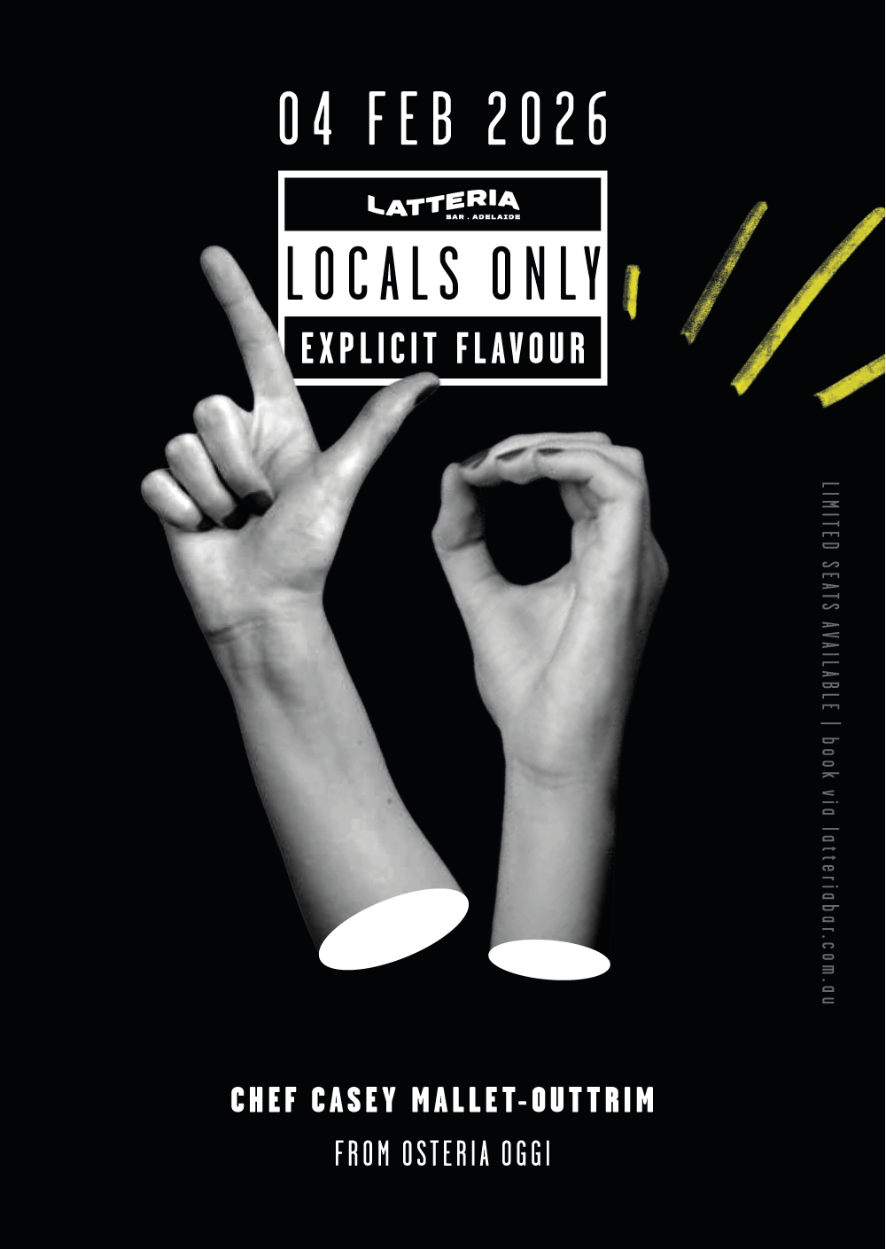 LATTERIA Bar Adelaide - LOCALSONLY - flyer event 04-02-2026 - Hutt-Street - Adelaide