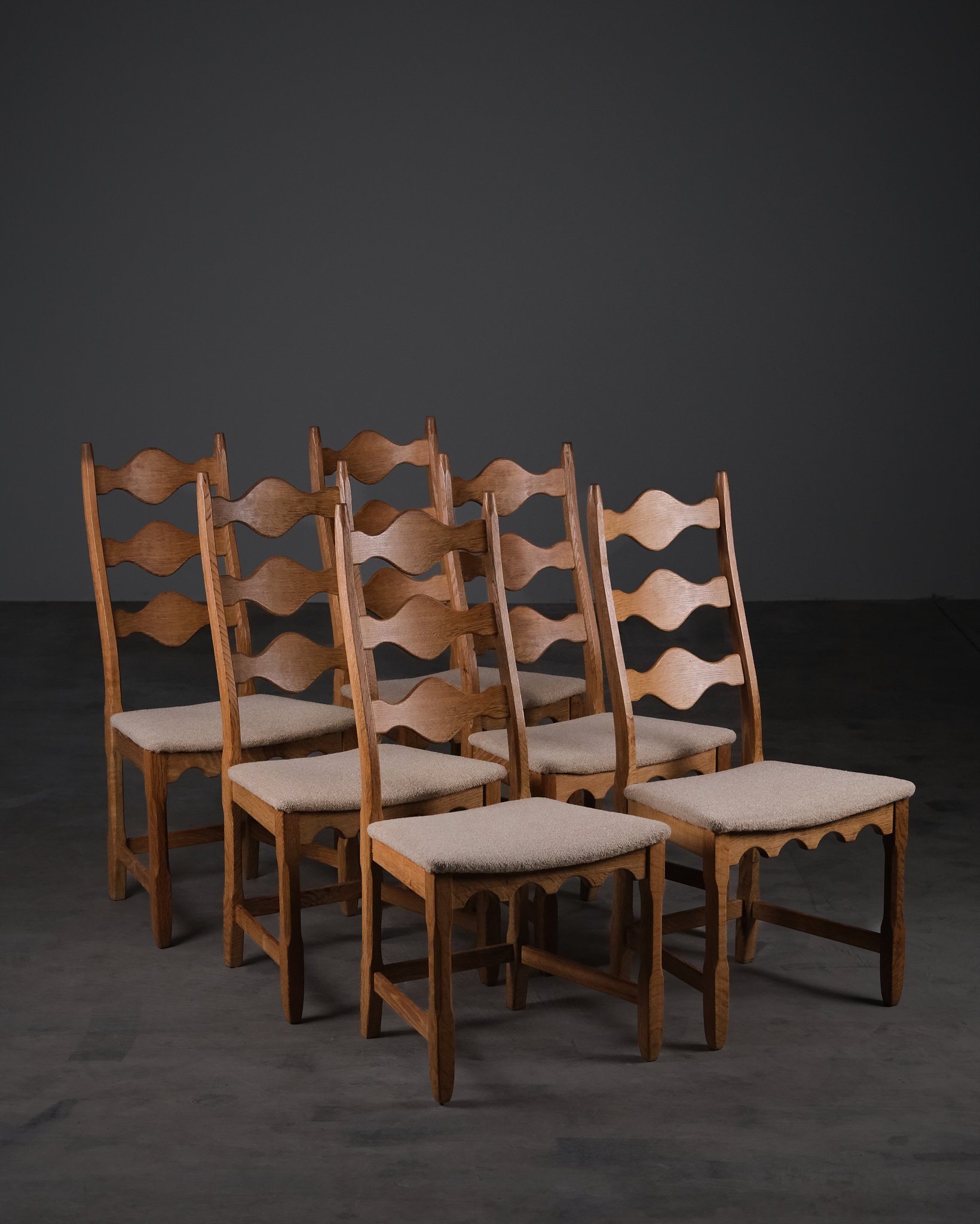 Dining chairs by Henning Kjærnulf
