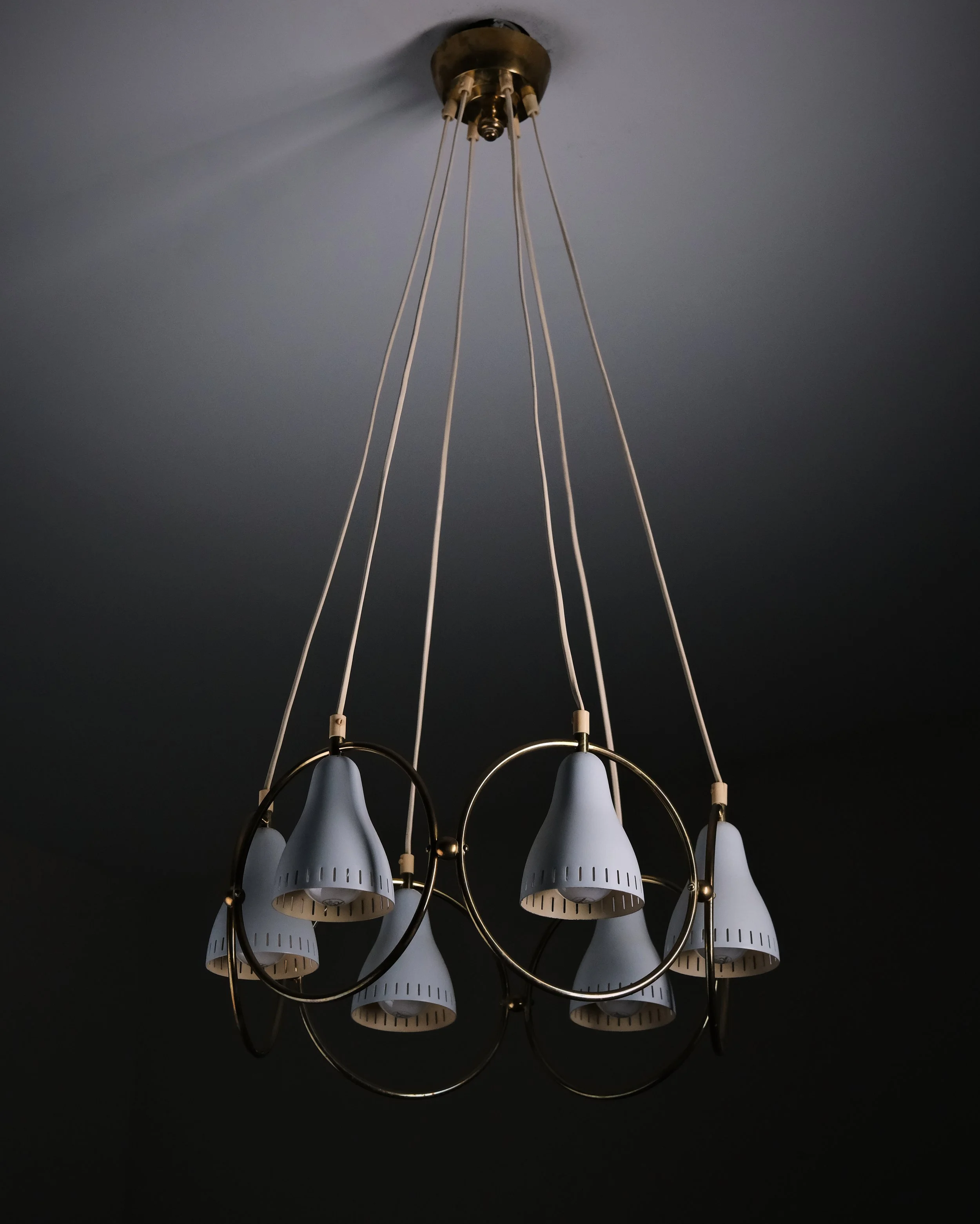 Six-light chandelier by unknown designer