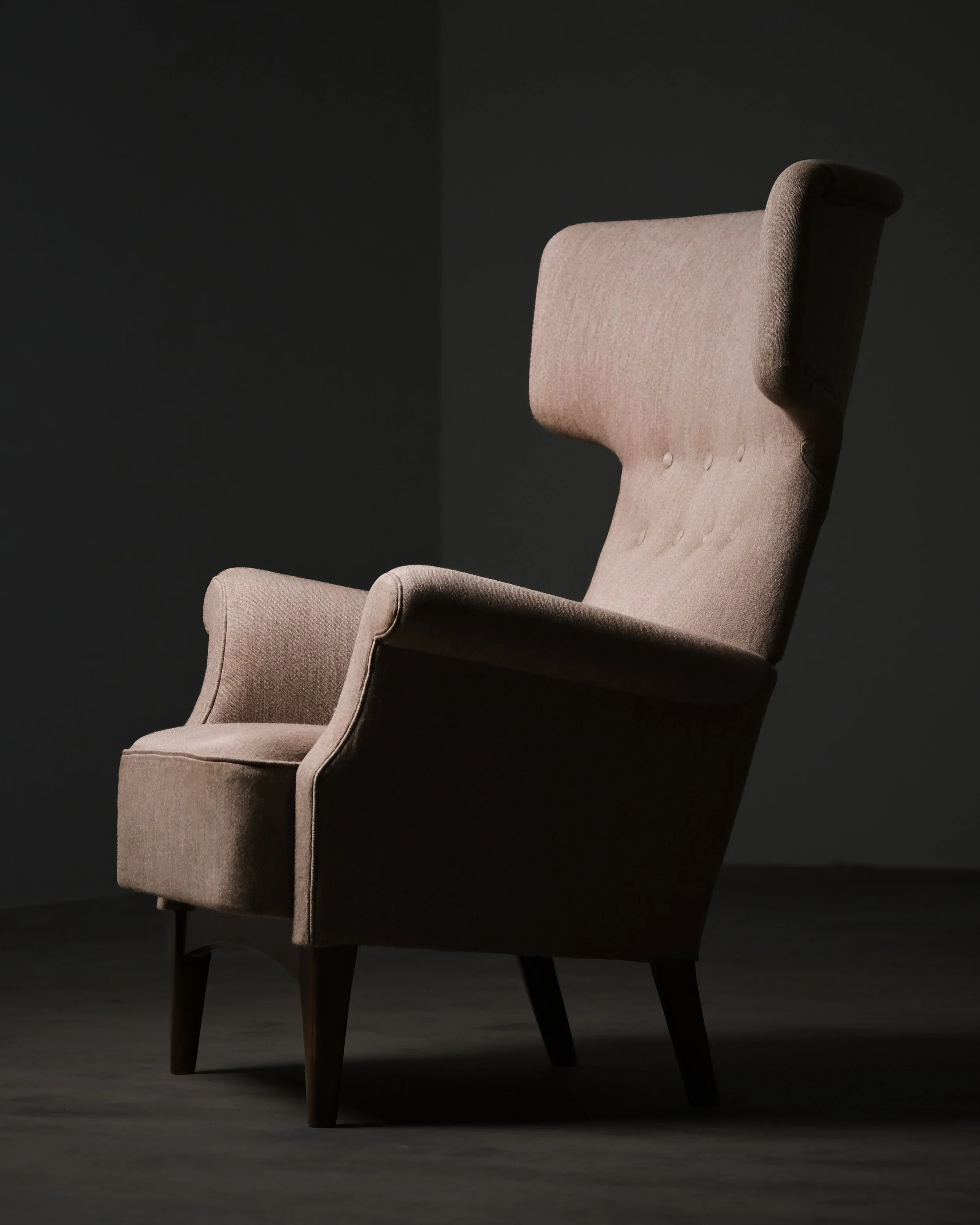 Søren Hansen wingback armchair for Fritz Hansen