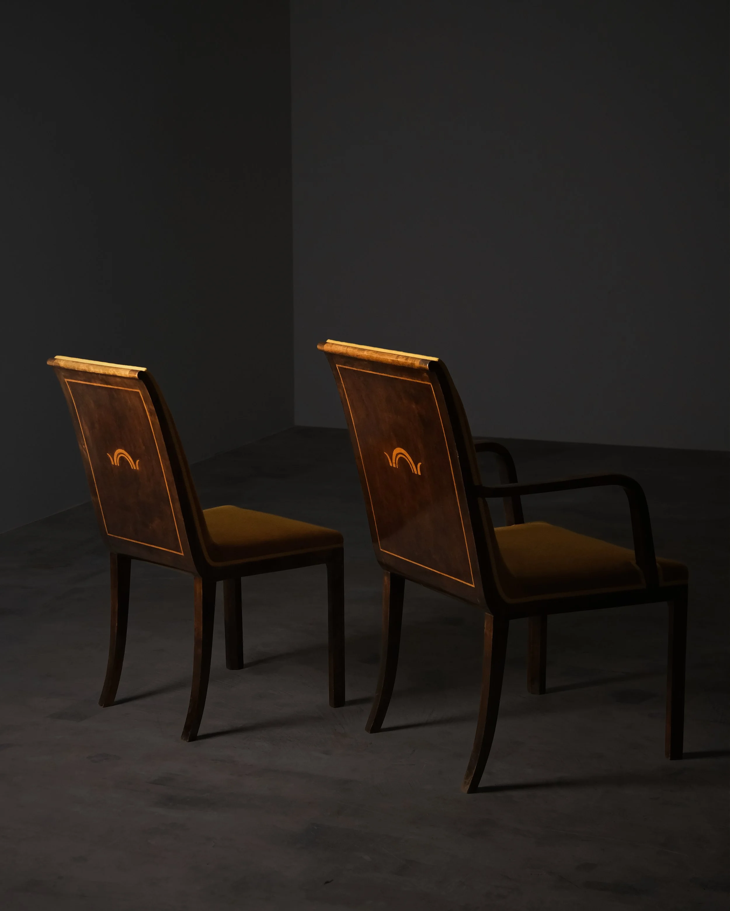 Set of two Swedish Grace chairs
