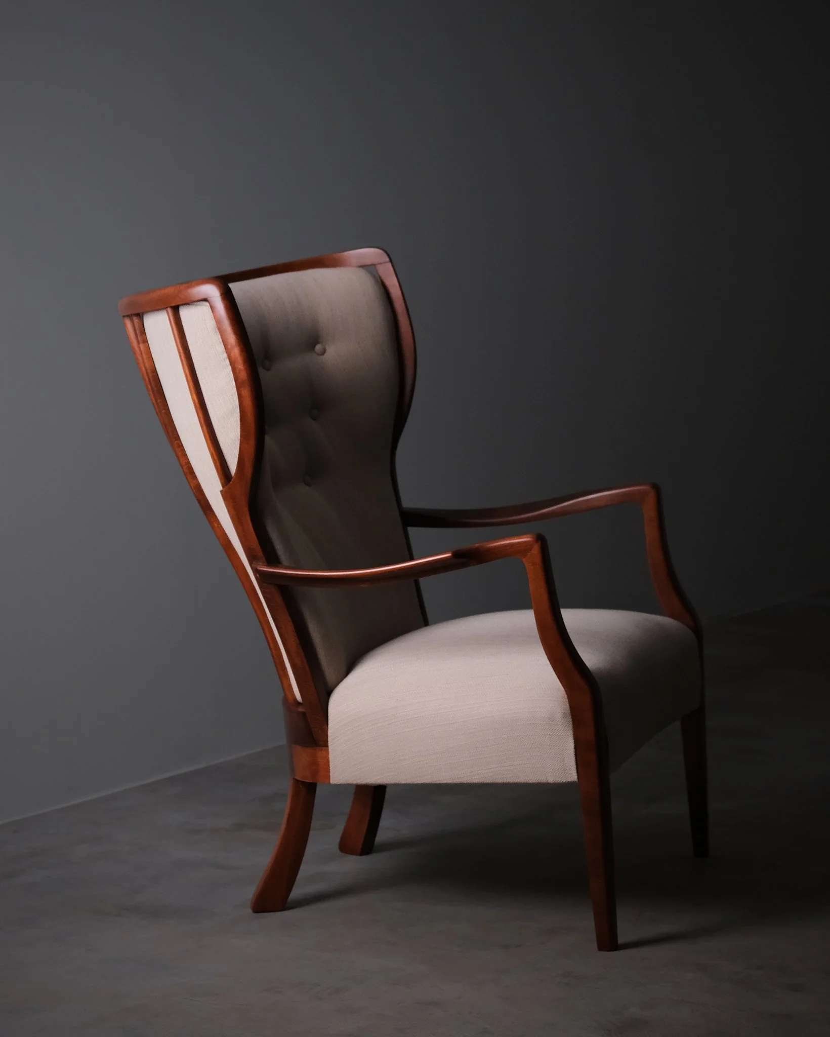 Wingback chair by unknown designer