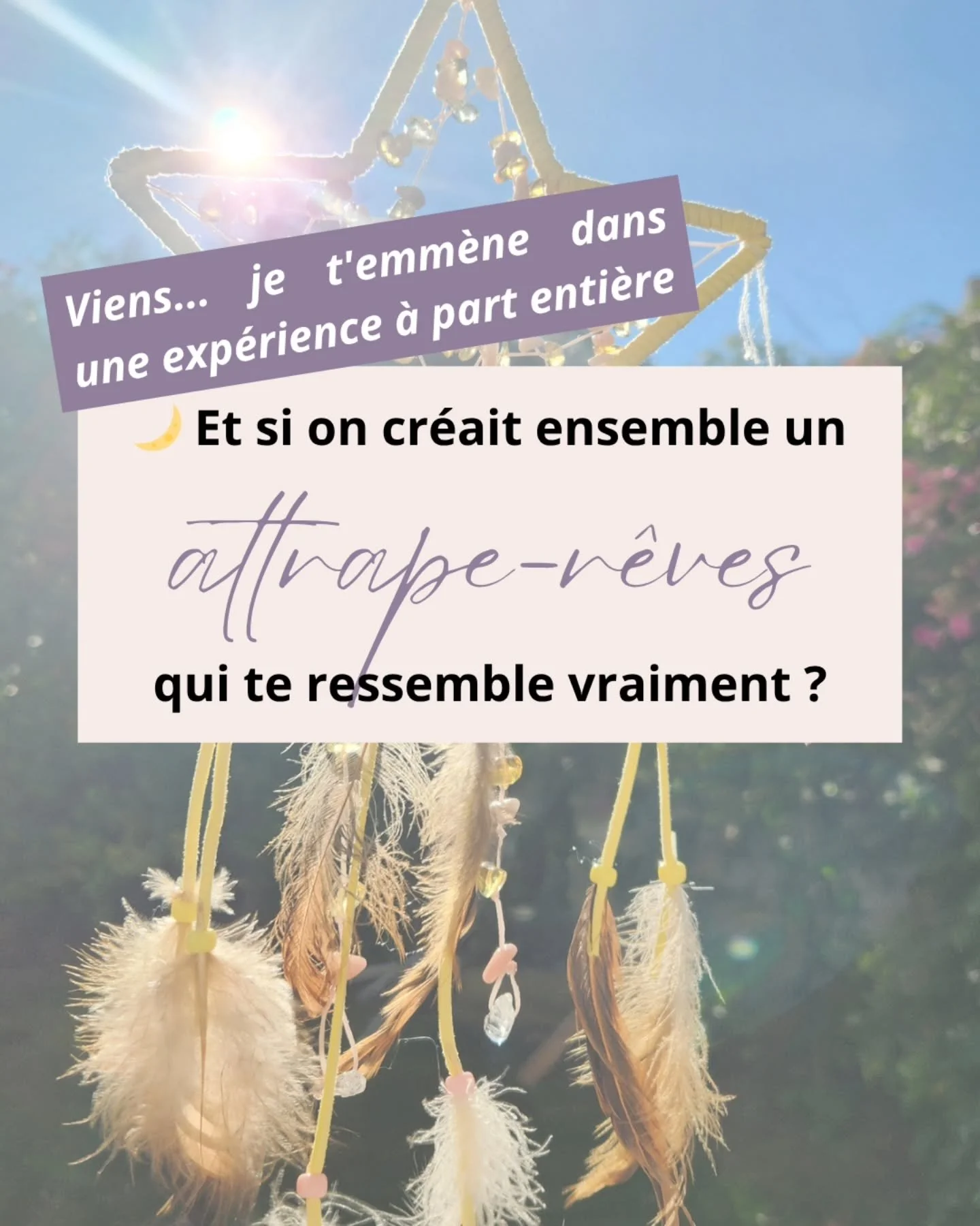 🌙 Un attrape-r&ecirc;ves, ce n&rsquo;est pas &ldquo;juste&rdquo; un objet&hellip;

C&rsquo;est une pr&eacute;sence dans ton espace.
Une &eacute;nergie qui t&rsquo;accompagne au quotidien.
Un rappel de ce que tu traverses&hellip; et de l&agrave; o&ug