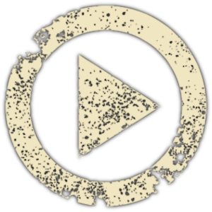 Faded Play Button in the Style of The Magicians Table Magic Show in London