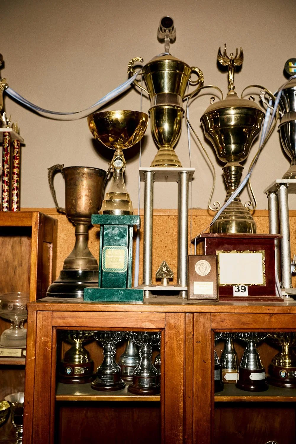 Puchary i trofea sportowe w klubowej witrynie