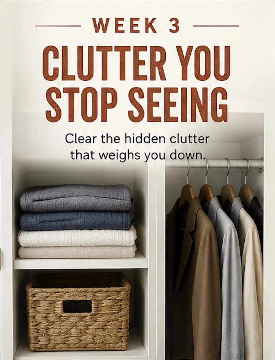 Week 3 of the 28-Day Home Organization Challenge – clearing overlooked clutter