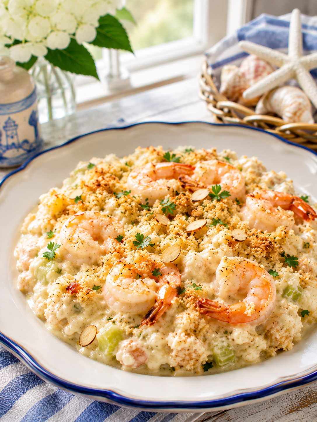 Hot Shrimp Salad Casserole
