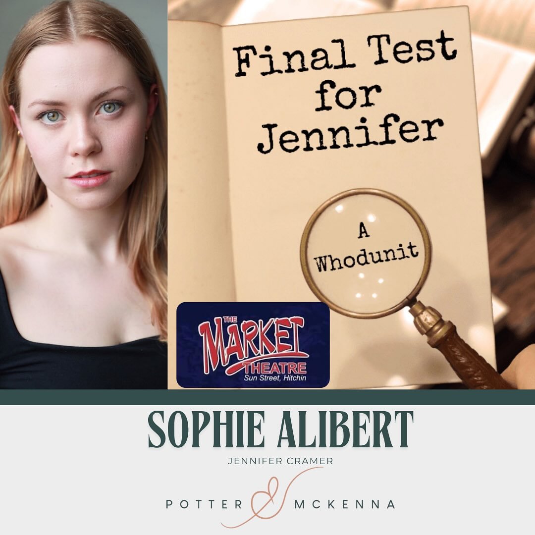 🕵️&zwj;♀️🔍 Shout out to the fabulous SOPHIE ALIBERT as she starts her rehearsals for FINAL TEST FOR JENNIFER at The Market Theatre, Hitchin. 

Have the best time Sophie, you deserve it all! 

@markettheatrehitchin 
#actor #stage #potterandmckenna