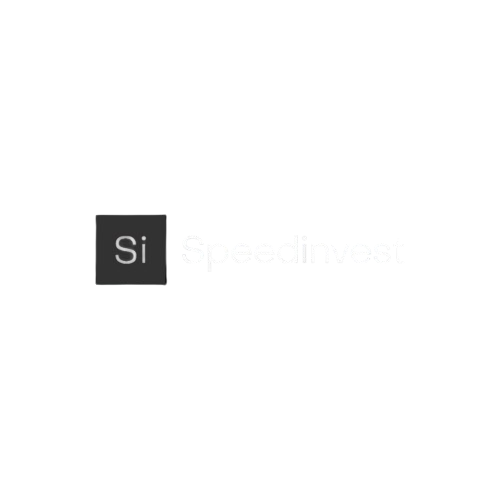 Speedinvest logo with a black background, a gray square with 'Si' inside, and the word 'Speedinvest' next to it.