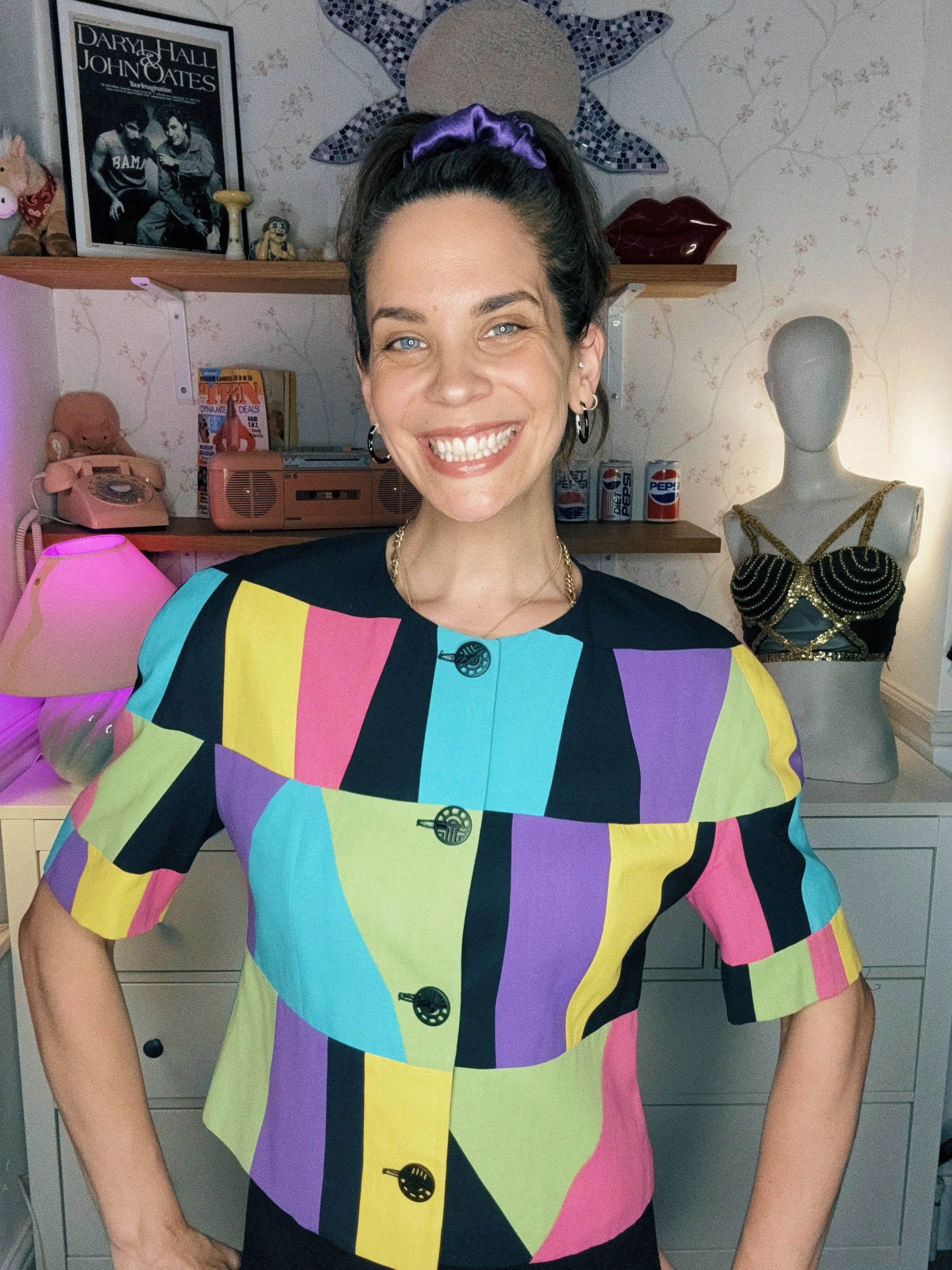 1980s Louis Feraud Short Sleeve Blazer