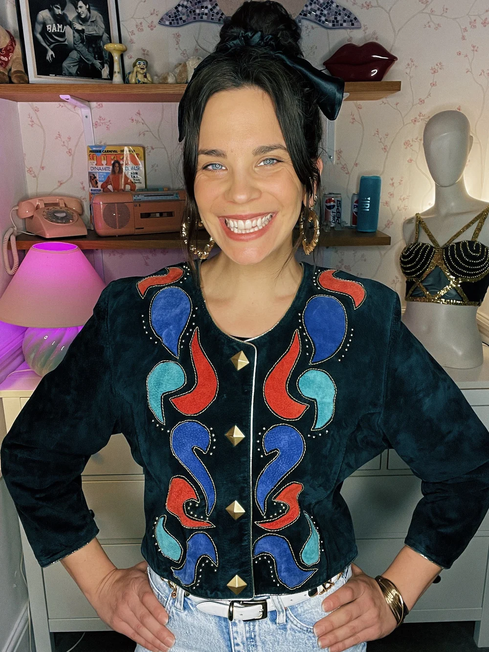 1980s Dino'z studded suede — Frankie Says Vintage