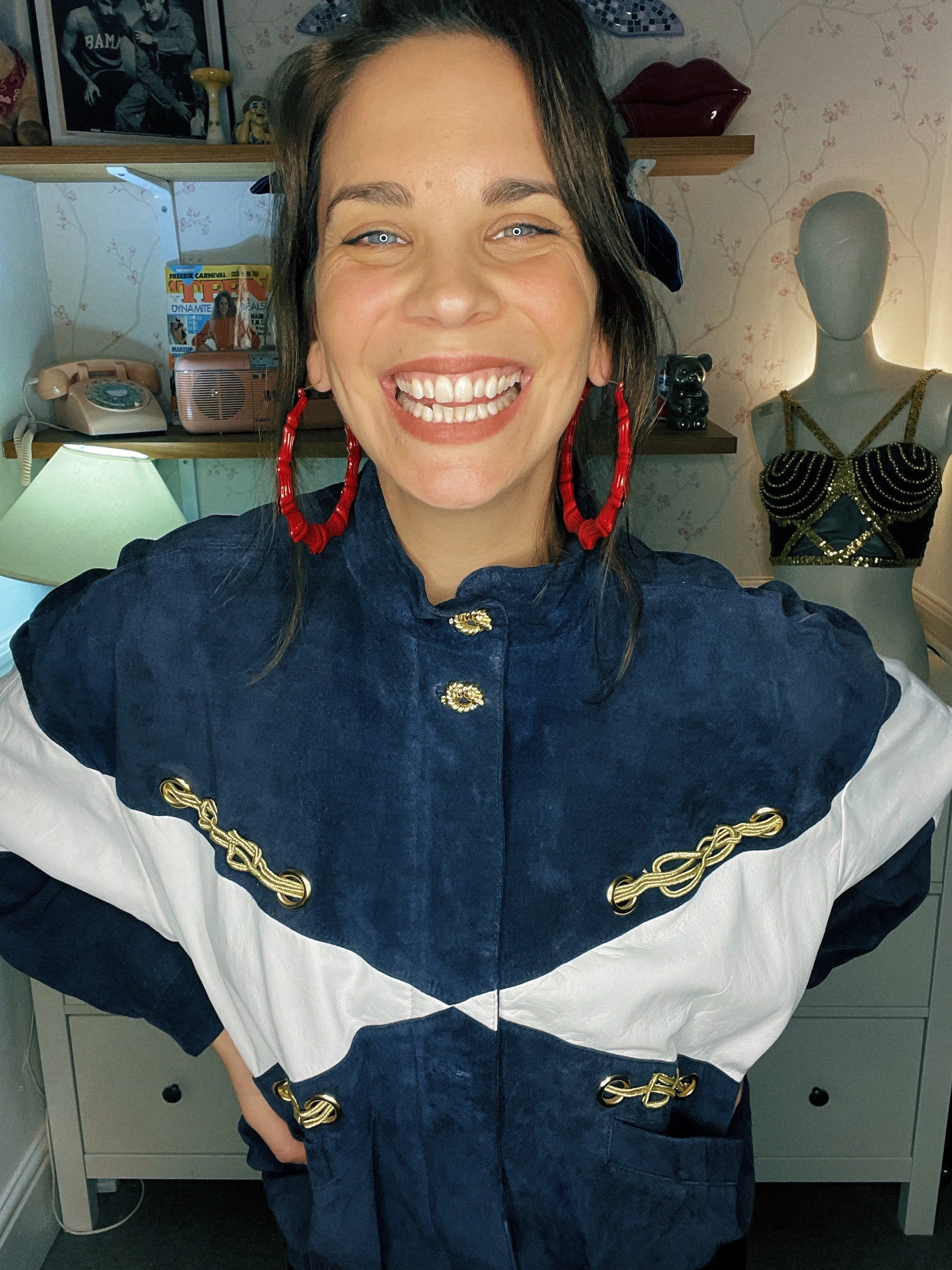 1980s Dino’z Nautical Suede Bomber