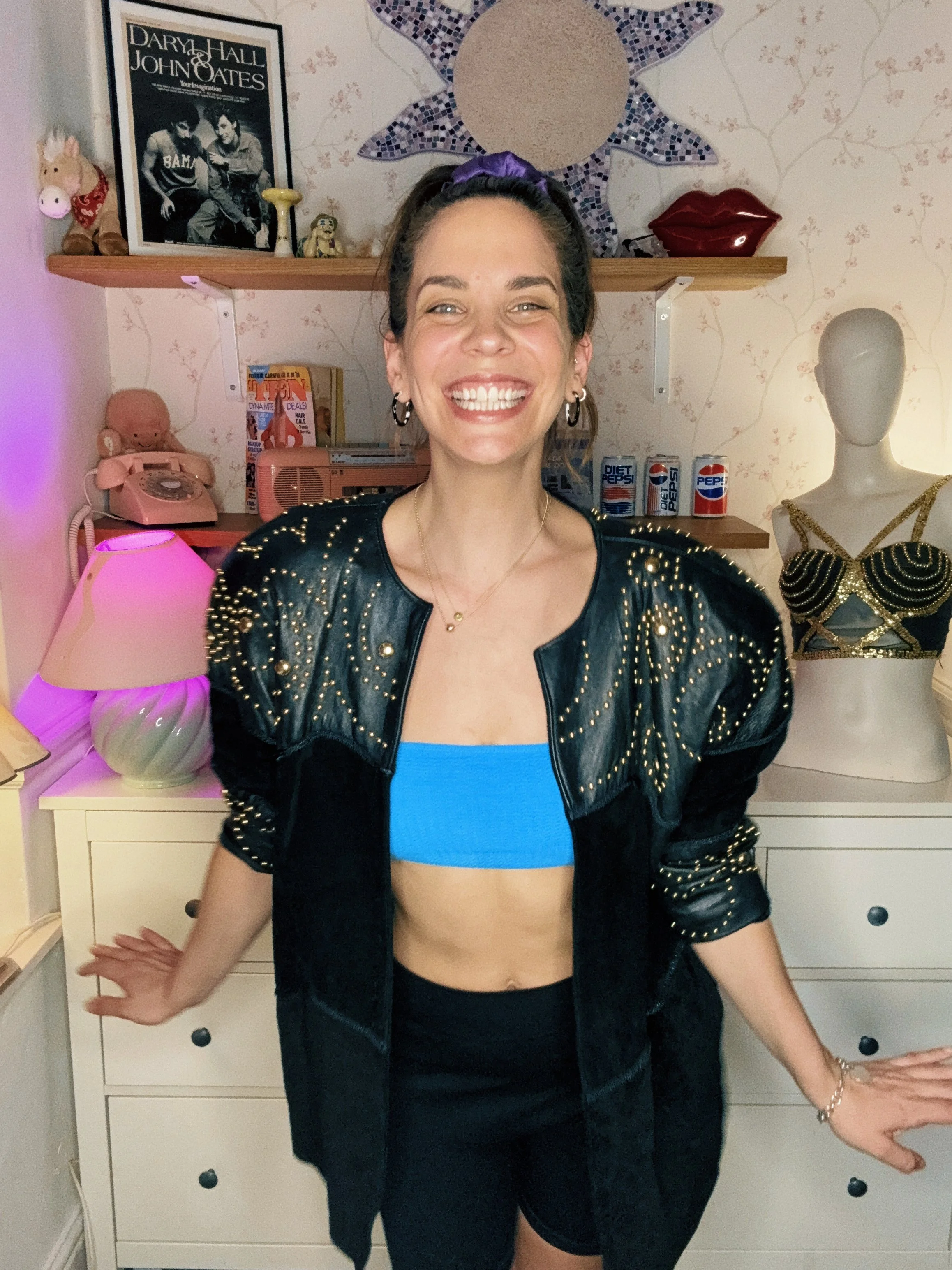 1980s Positano Pelle Leather & Suede Jacket