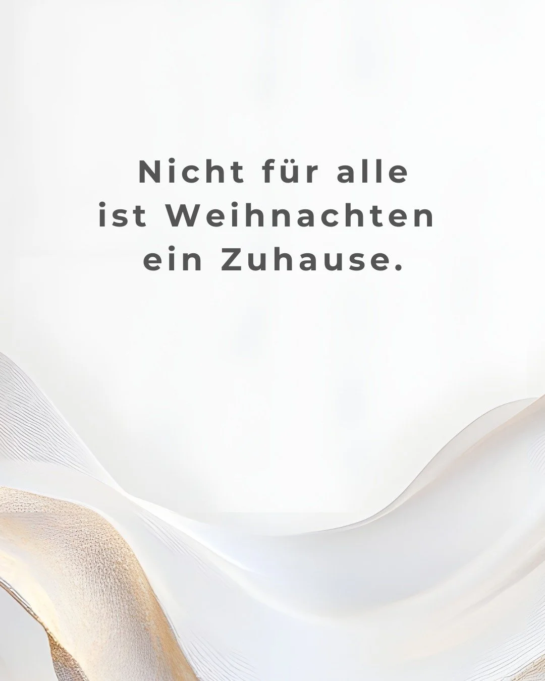 Nicht f&uuml;r alle ist Weihnachten ein Ort der Ruhe.
Nicht f&uuml;r alle ist Familie sicher.
Und nicht jede Form von Gewalt ist sichtbar.

Manche Tage f&uuml;hlen sich enger an als sonst.
Weil Erwartungen lauter werden.
Weil N&auml;he fehlt &ndash; 