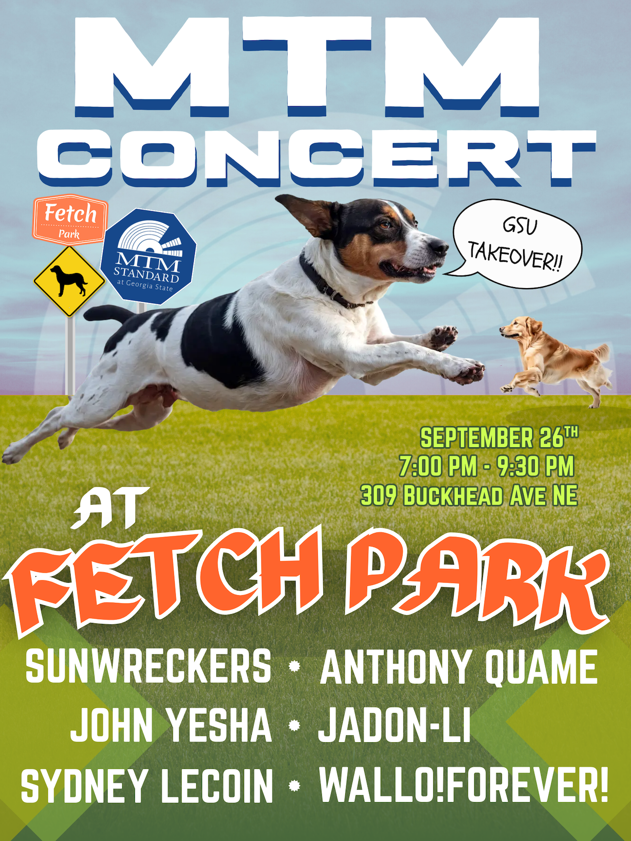 MTM takeover at fetch dog park