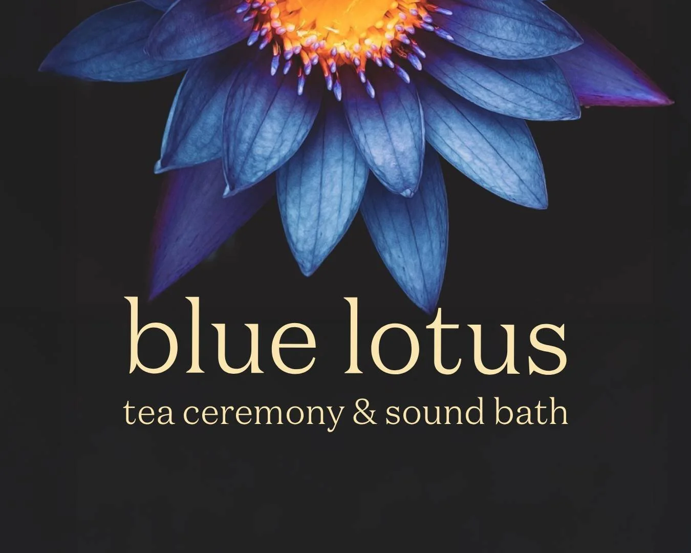 blue lotus tea ceremony &amp; sound bath