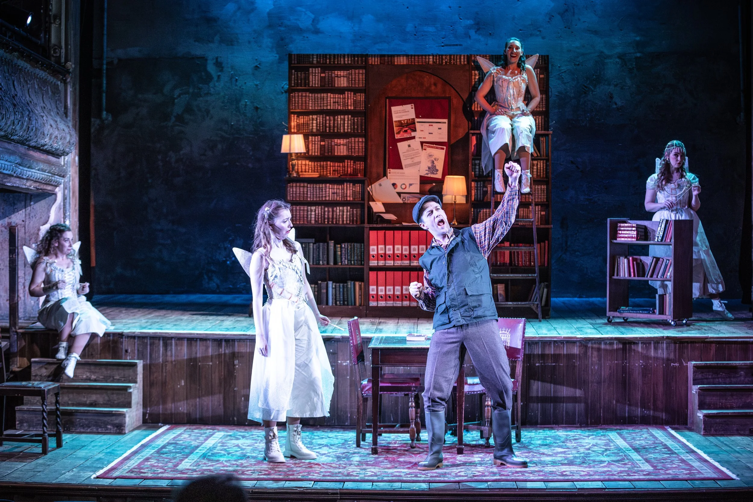 Charles Court Opera_s Iolanthe © Craig Fuller Matthew Palmer as Strephon with Martha Jones, Eleanor O_Driscoll, Sarah Prestwidge and Meriel Cunningam as the Fairies.jpg