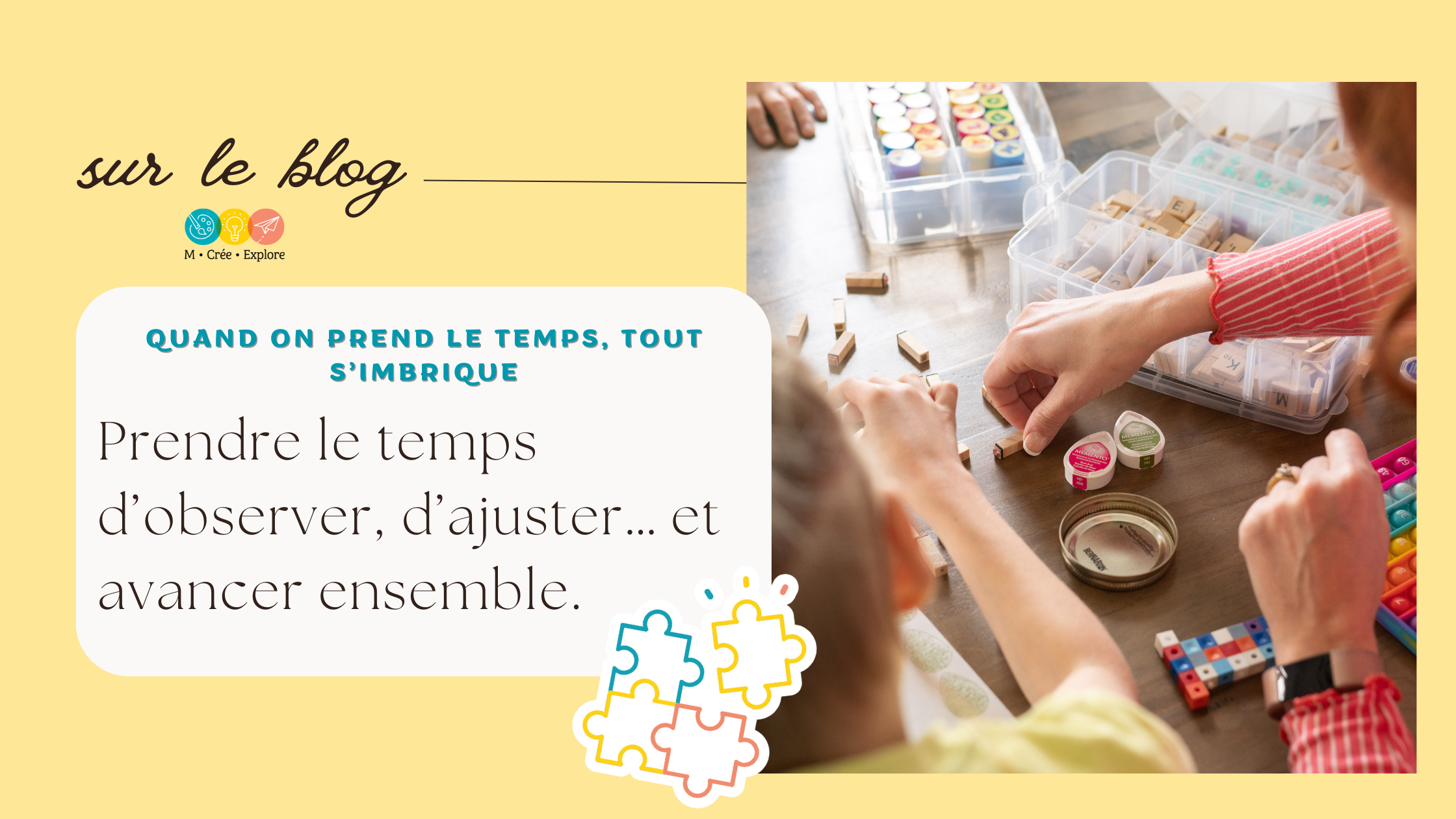 Quand on prend le temps, tout s’imbrique | Accompagner les enfants autrement