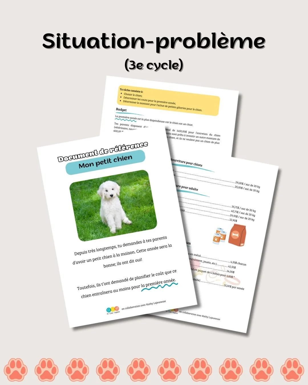 ✨ Et si les maths devenaient un peu plus concr&egrave;tes&hellip; et motivantes ?

Avec Mon petit chien 🐶, je propose une situation-probl&egrave;me qui plonge les &eacute;l&egrave;ves dans une situation r&eacute;elle : g&eacute;rer un budget pour s&