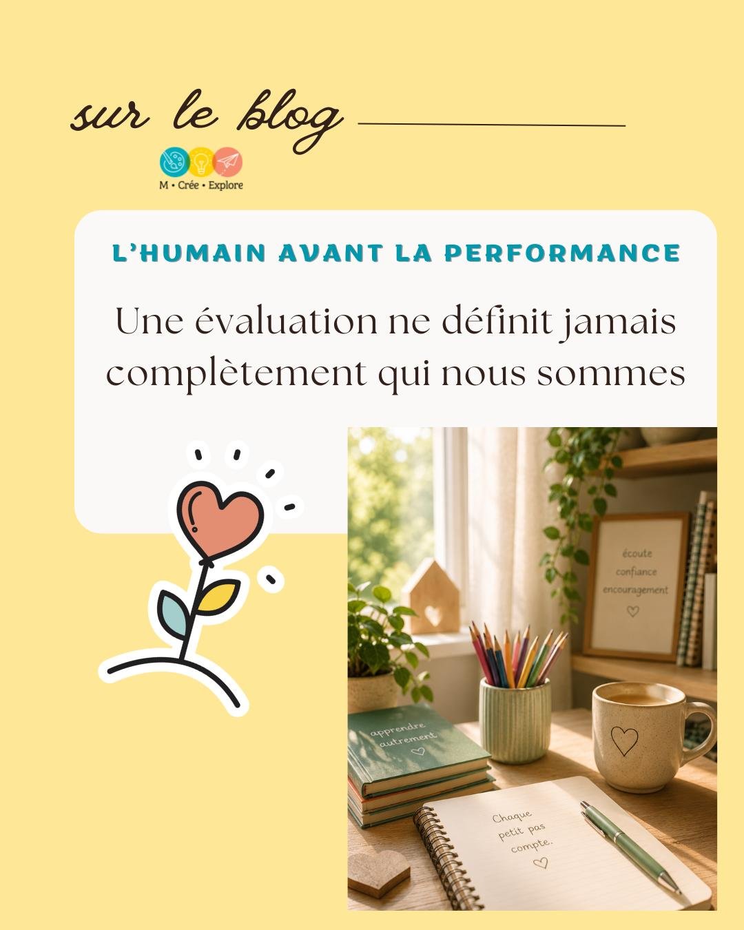 ✨ Un nouvel article est maintenant disponible sur le blogue 💛

Une r&eacute;flexion tr&egrave;s humaine sur la pression, les &eacute;valuations, la motivation&hellip; et l&rsquo;importance de choisir l&rsquo;humain avant la performance.

Parce qu&rs