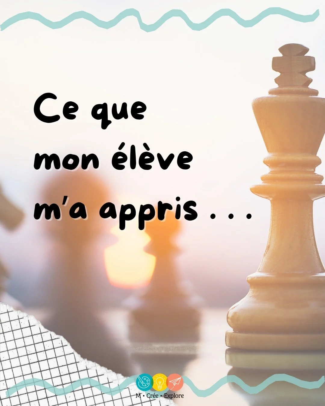 Merci, D.

Tu pensais me parler d'&eacute;checs.

Tu m&rsquo;as finalement rappel&eacute; une belle le&ccedil;on de vie ♟️❤️ ! ! !