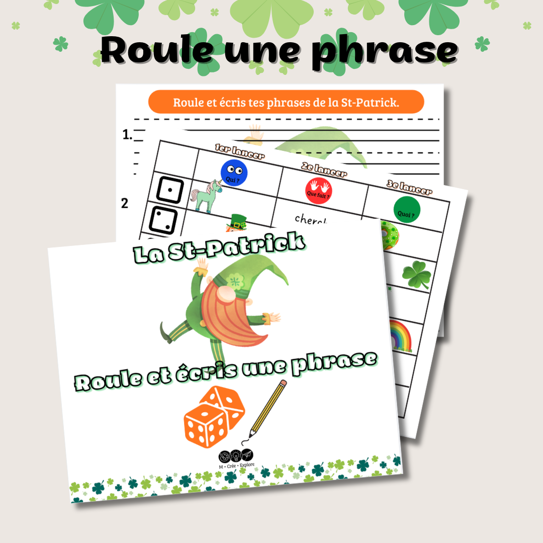 Roule et écris une phrase