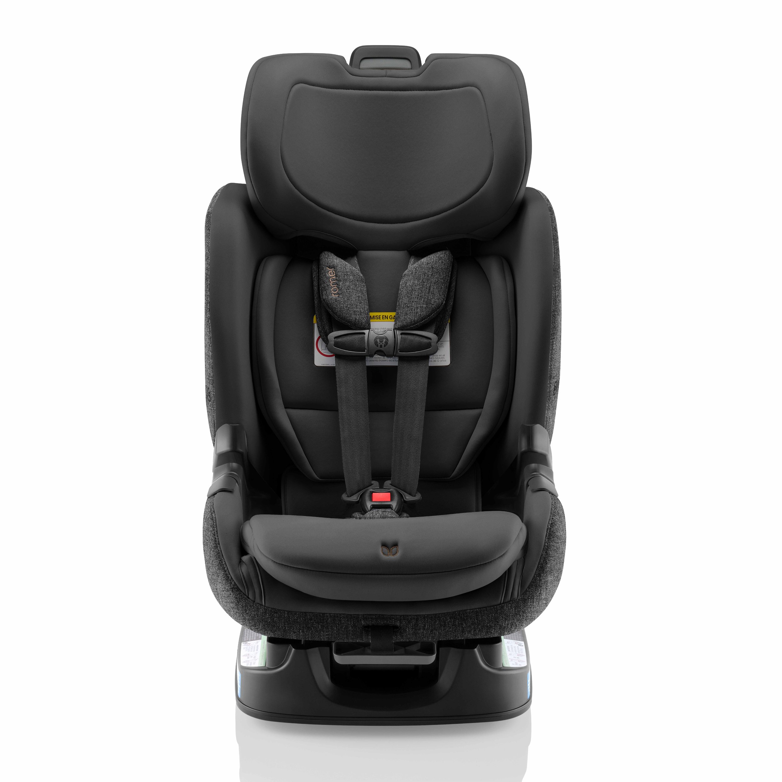 A black convertible car seat.