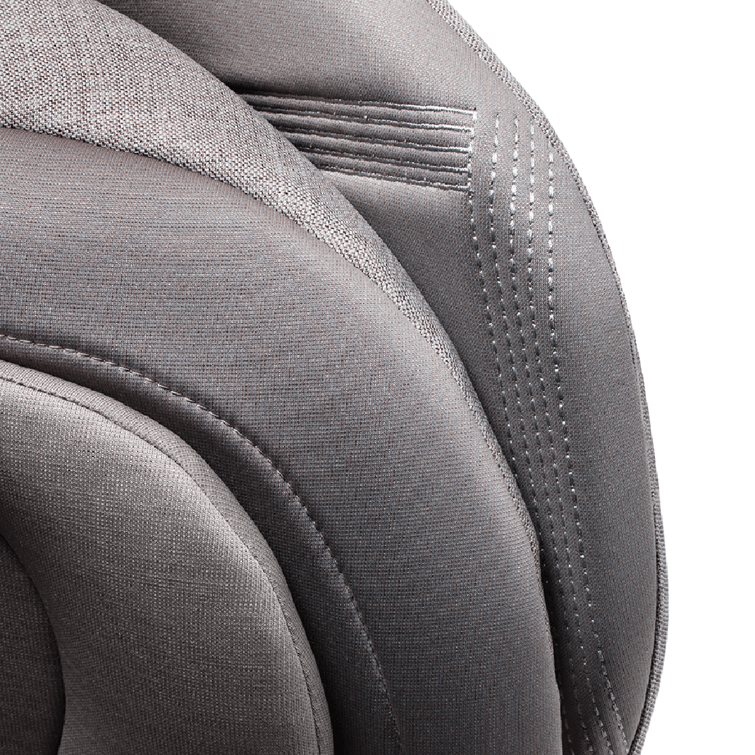 Detailed stitching and closeup of fabrics