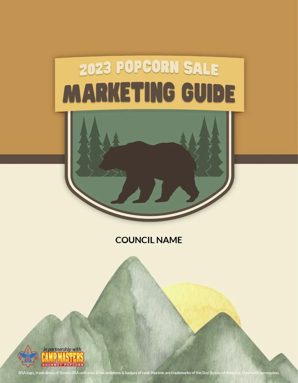 Cmp Popcorn COUNCILS & UNITS — Camp Masters Popcorn