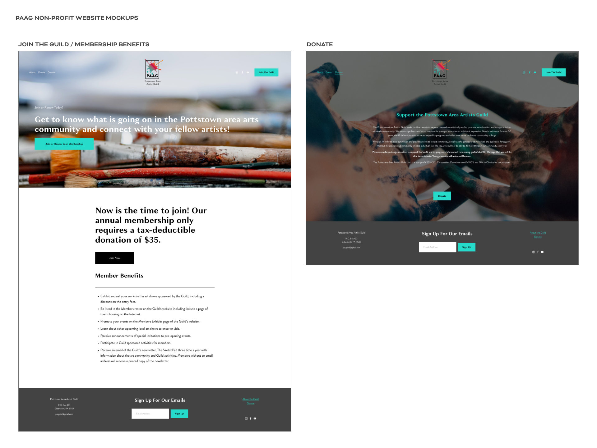 Website Membership Benefits & Donations