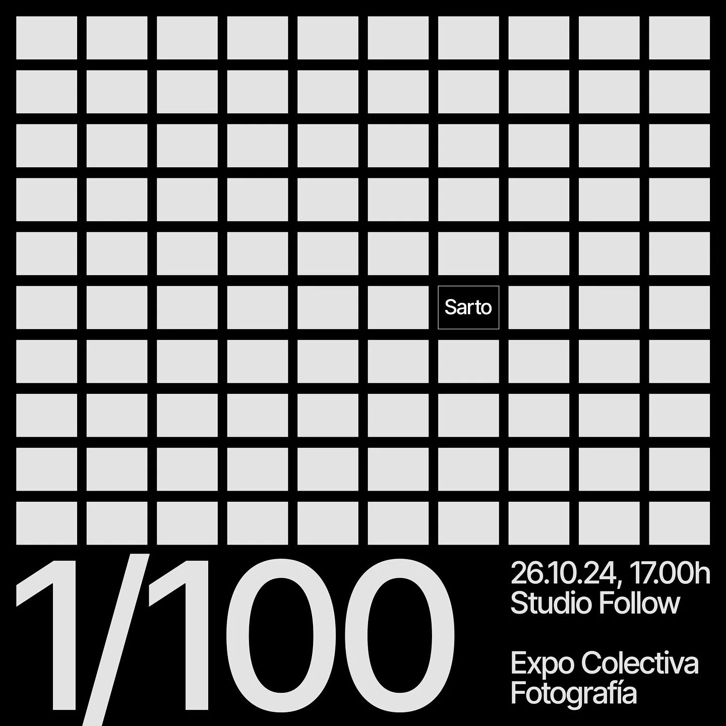 &iexcl;Esta vez expones t&uacute;! Hasta 5 de tus mejores fotos hechas con el m&oacute;vil. El d&iacute;a del evento los asistentes, las podr&aacute;n adquirir pero de forma aleatoria.
Nos vemos el pr&oacute;ximo 26 de octubre en @studiofollow a part