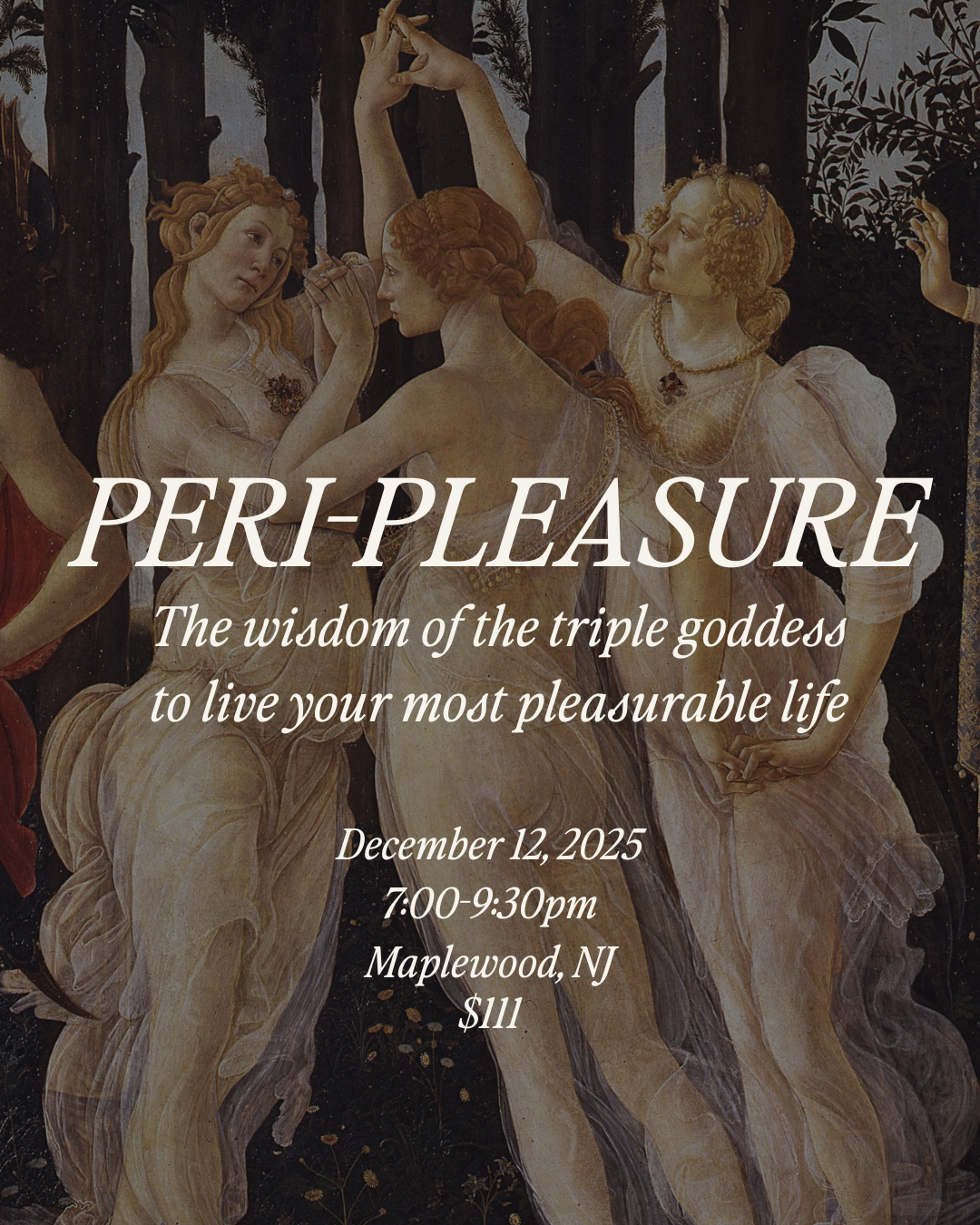 PERI-PLEASURE with Kristie & Angie (In-Person)