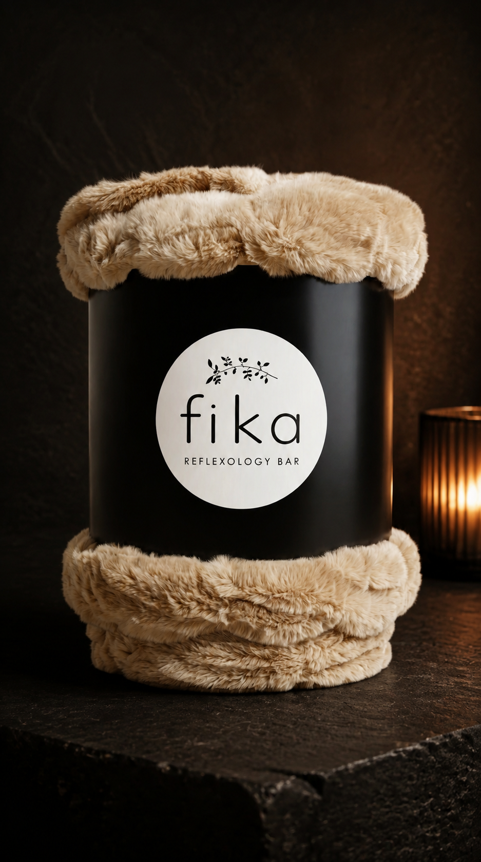 Fika - Blanket ( Tie dye beige & cream)